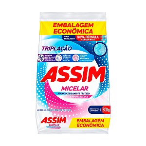 Sabão em Pó Assim Triplação Micelar 800g