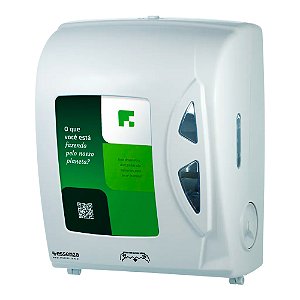 Dispenser Papel Toalha Bobina Autocortante Branco Litb200 Fortcom