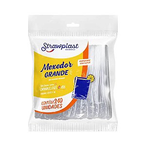 Mexedor Long Drink 11cm Strawplast 240un