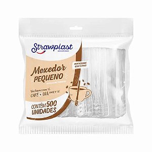 Mexedor P/Café 7cm Strawplast 500un