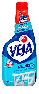 Refil Limpa Vidros Veja Vidrex C/Álcool 500ml