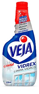 Refil Limpa Vidros Veja Vidrex Cristal 500ml