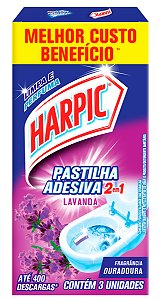 Pastilha Adesiva Harpic Lavanda C/3