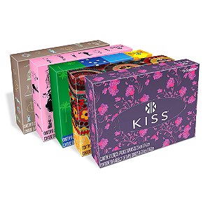 Lenço de Papel Folha Dupla Kiss 21,4x14,2cm 50 Un