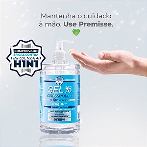 Álcool em Gel Antisséptico Premisse 70° INPM 1L
