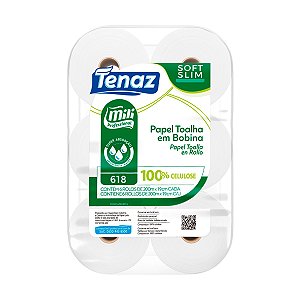 Papel Toalha Bobina Unique Soft 20g - 19cmx200m - 06 Rolos