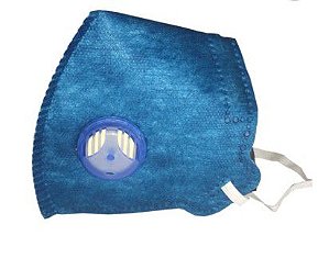 Respirador PFF2 AZUL ROYAL (maskface) c/ válvula CA38.954