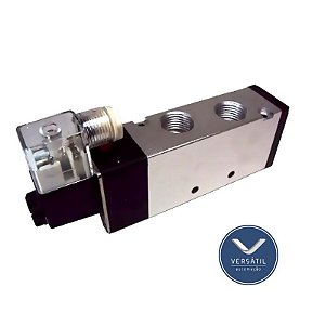 Válvula Solenoide Mola 5/2 Vias Rosca 1/4 Com Bobina 24vcc