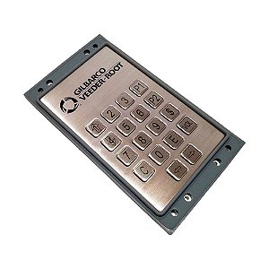 TECLADO DE AÇO INOX DE PRESET