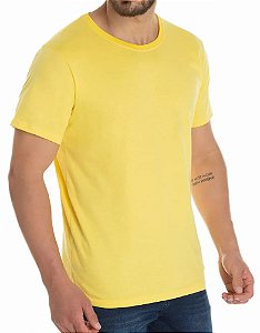 Camiseta Algodão Premium Masculina Amarelo
