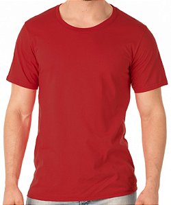 Camiseta Algodão Premium Masculina Vermelho
