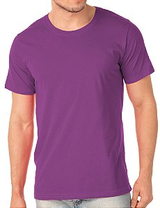 Camiseta Algodão Premium Masculina Roxo