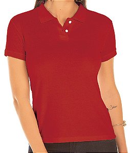 Camisa Polo P.A. Feminino Vermelho