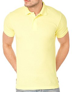Camisa Polo P.A. Masculino Amarelo Claro