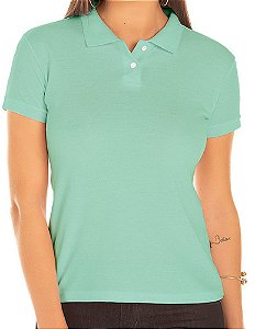 Camisa Polo P.A. Feminino Verde Claro