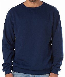 Blusão Moletom Masculino - Marinho