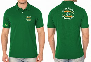 Camisa Polo Masculino Vigilância Sanitária Bordado
