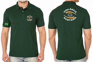 Camisa Polo Masculino Vigilância Sanitária Bordado
