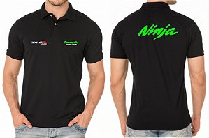Camisa Polo Masculino Kawasaki Ninja ZX-6R Bordado