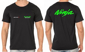 Camiseta Algodão Masculino Kawasaki Ninja ZX-10 Bordado