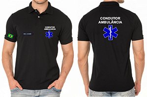 Camisa Polo Condutor Ambulância mod3 Bordado