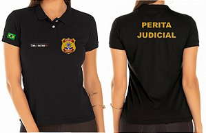 Camisa Polo Feminina PERITA JUDICIAL Bordado