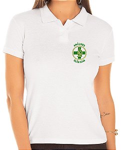 Camisa Polo Feminino Profissional ANÁLISES CLÍNICAS Bordado