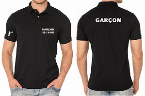 Camisa Polo Masculino Profissional GARÇOM Bordado