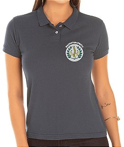 Camisa Polo Feminino Profissional MASSOTERAPEUTA Bordado