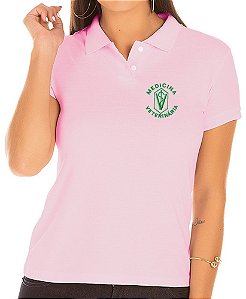 Camisa Polo Feminino Profissional MEDICINA VETERINÁRIA Bordado