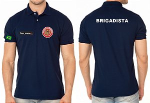 Camisa Polo Masculino Brigadista Bordado