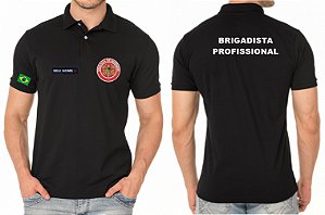 Camisa Polo Masculino Brigadista Profissional Bordado