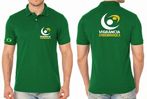 Camisa Polo Masculino VIGILÂNCIA EPIDEMIOLÓGICA Bordado