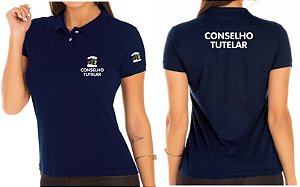 Camisa Polo Feminino Conselho Tutelar Bordado Mod2