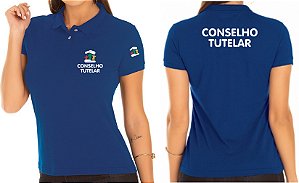 Camisa Polo Feminino CONSELHO TUTELAR Bordado Mod2