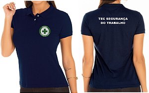 Camisa Polo Feminino Técnico Segurança do Trabalho Bordado