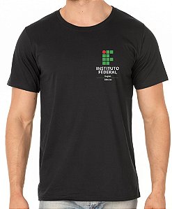 Camiseta Algodão Masculino INSTITUTO FEDERAL Bordado