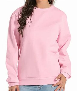 Blusão Moletom Feminino - Rosa