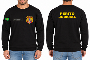 Casaco Moletom Blusão Masculino PERITO JUDICIAL Bordado
