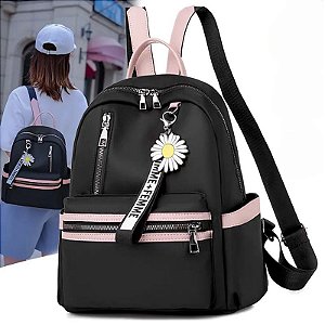 Bolsa Mochila Feminina Média Casual Impermeável
