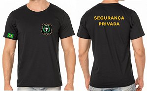 Camiseta Algodão Masculino SEGURANÇA PRIVADA Bordado