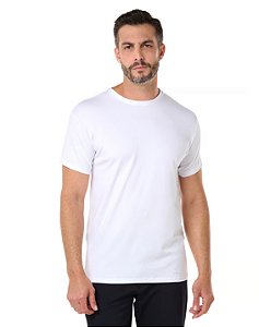 Camiseta Algodão Egípcio Masculina Branca