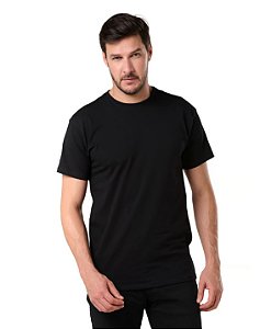 Camiseta Algodão Egípcio Masculina Preta