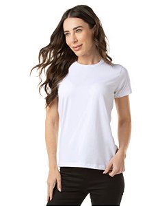 Camiseta Algodão Egípcio Feminina Branca