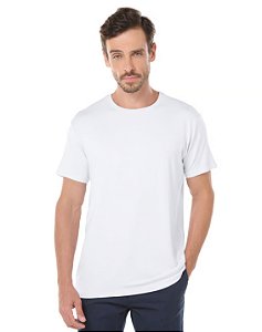 Camiseta Algodão Tech Modal Masculina Branca
