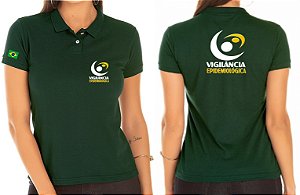 Camisa Polo Feminino Vigilância Epidemiológica Bordado