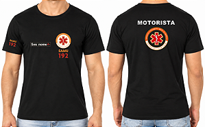 Camiseta Masculino MOTORISTA SAMU Bordado