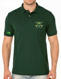Camisa Polo Masculino Sou Reservista Exército Brasil Bordado