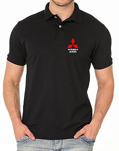 Camisa Polo Masculino Mitsubishi Bordado