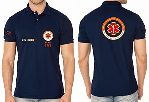 Camisa Polo Masculino Profissional SAMU 192 Bordado